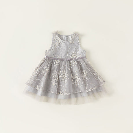 فستان للفتيات الصغيرات بلونين مختلفين