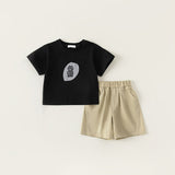 t-shirt & short set with bunny print
