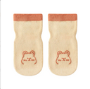A pair of baby socks with non-slip design in a cute design