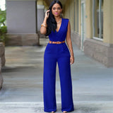 Women's formal one-piece suit without sleeves with a triangle bust