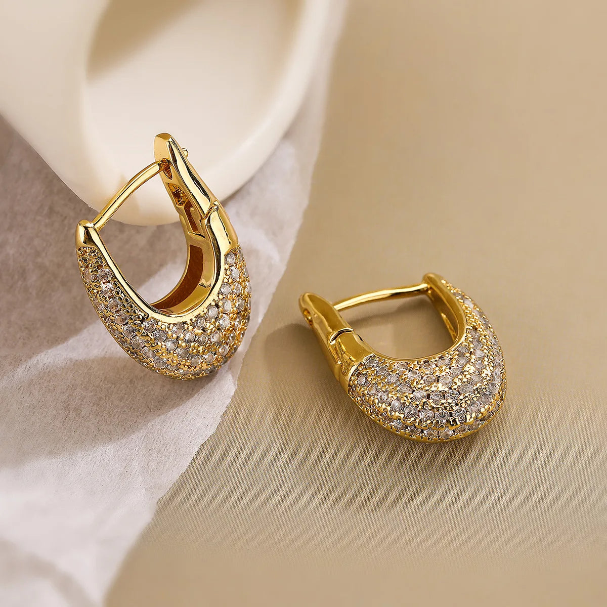 A pair of antique earrings