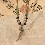 Old style beaded necklace