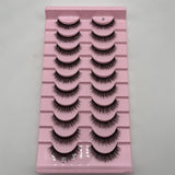 10 pairs of beautiful and flexible false eyelashes