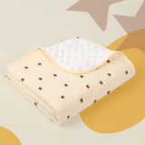 Comfortable baby blanket made of crepe and cotton for spring and summer