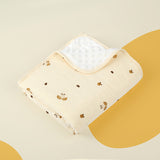 Comfortable baby blanket made of crepe and cotton for spring and summer